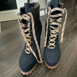 Navy Blue Boots